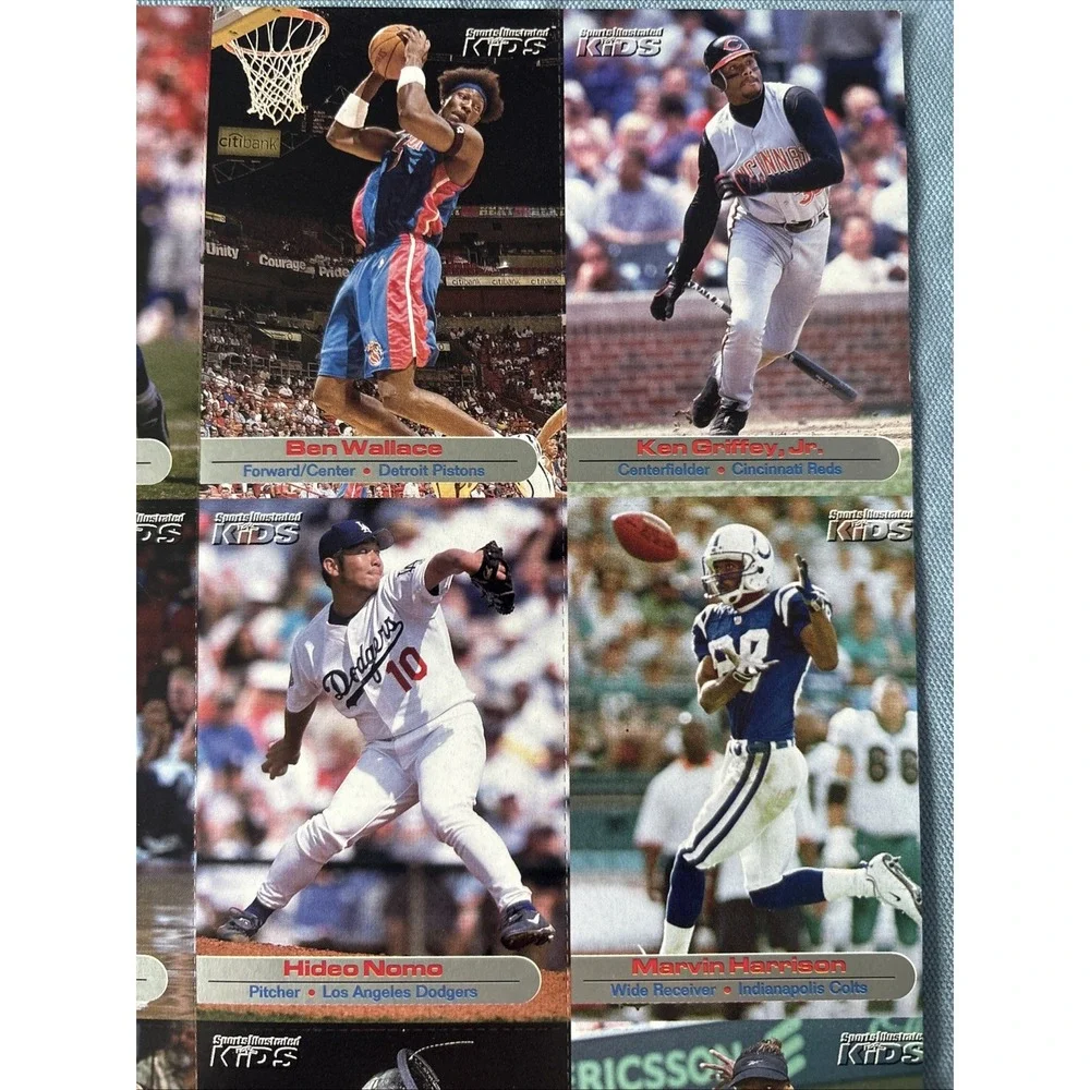 2002 Sports Illustrated for Kids 9-Card Uncut‎ Sheet Sue Bird Venus Williams